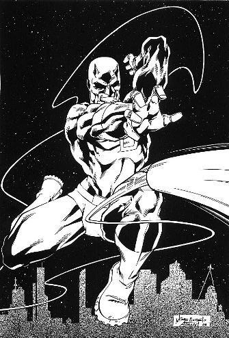 Daredevil, pencils by Michelangelo Almeida, inks by Bob Almond
