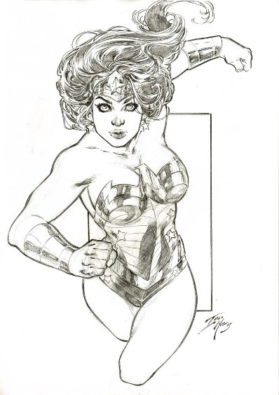 Wonder Woman, pencils by Iago Maia